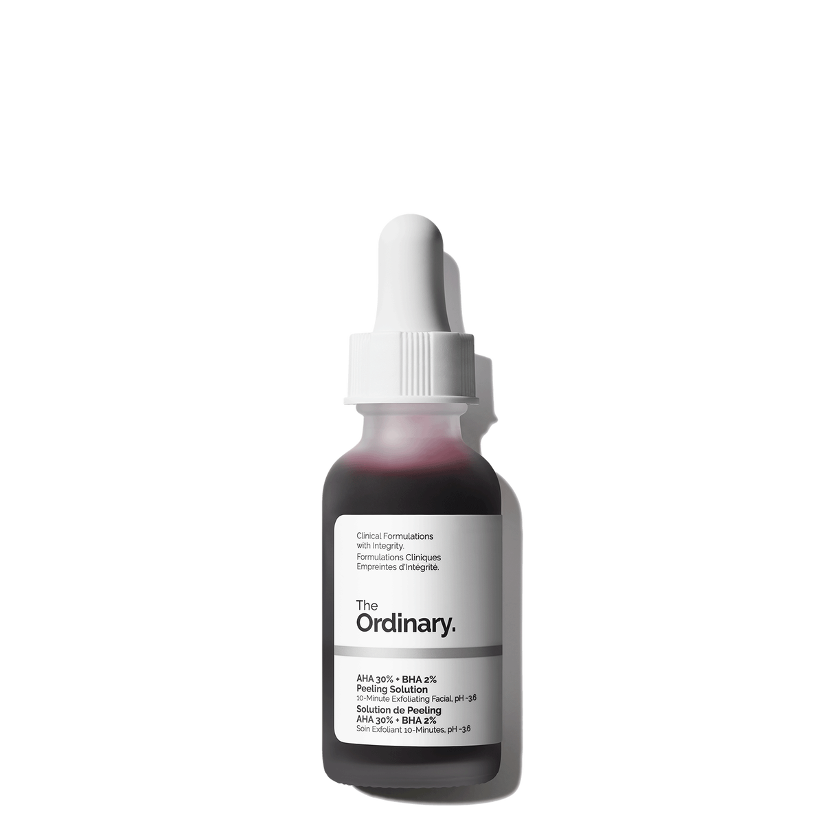 The Ordinary AHA 30% + BHA 2% Peeling Solution bottle front view